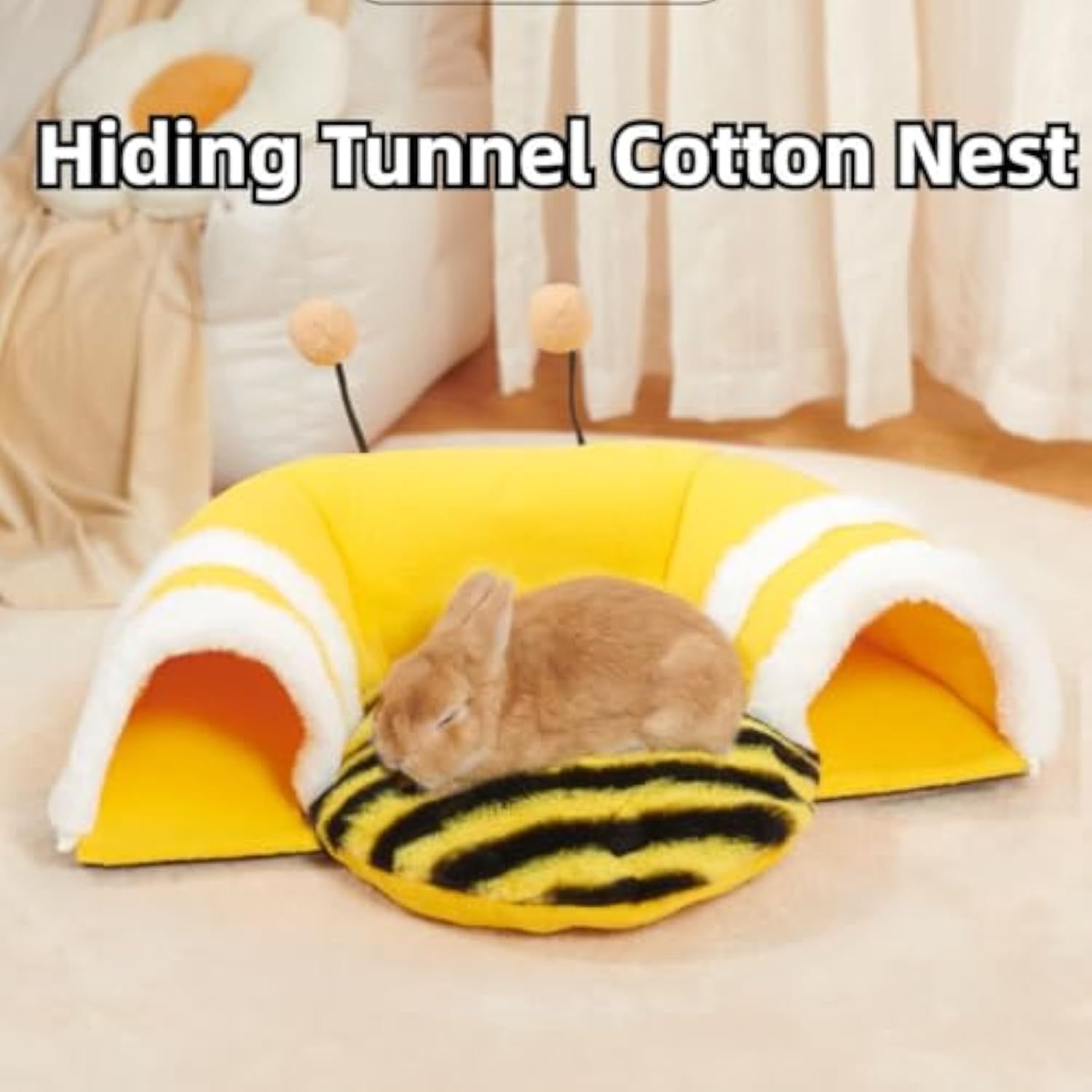 Create a Cozy Oasis for Your Pet with the Warm Rabbit Hideout Tunnel Bed